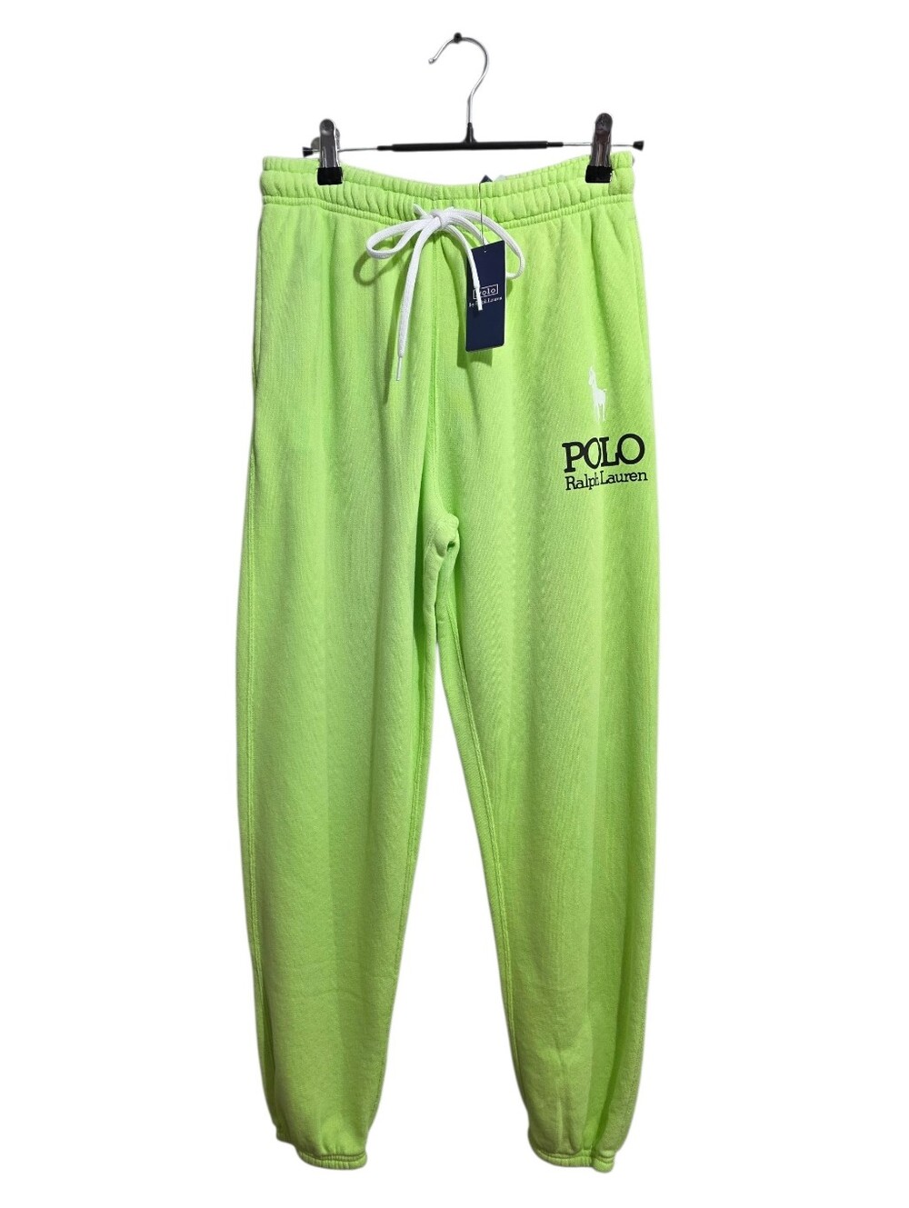 Polo Ralph Lauren Lime Green Big Pony Fleece Joggers Sweatpants Women's Sz Small